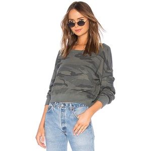 NWT SPLENDID Thermal Academy Sweatshirt in Camo